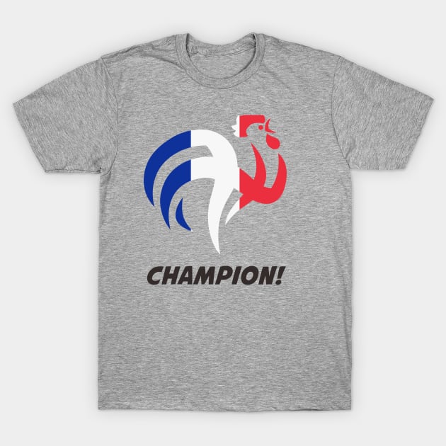 France Champion T-Shirt by VEKTORKITA